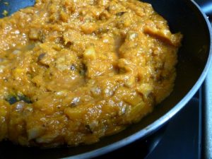 Mushroom caviar with pumpkin