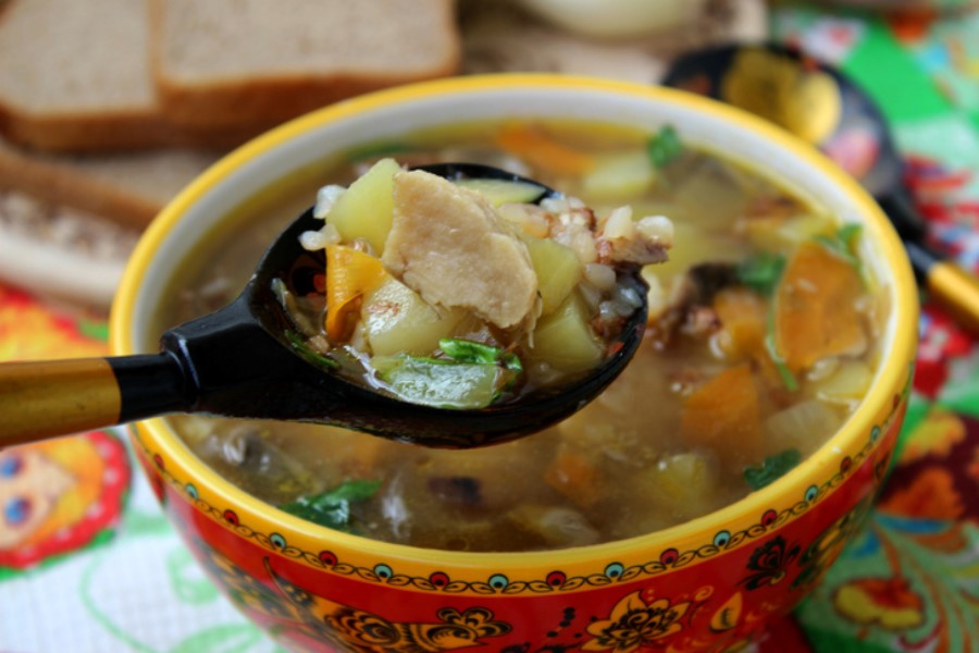 Buckwheat Mushroom Soup