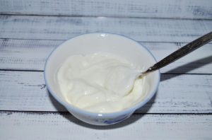 Pears with cottage cheese