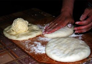 Khachapuri in a pan