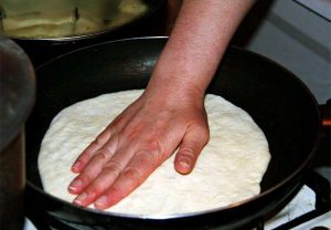 Khachapuri in a pan
