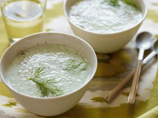 Photo Cold Cucumber Cream Soup