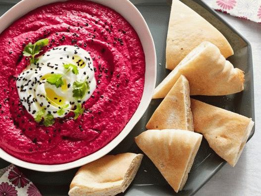 Photo of Beet and Tahini Hummus