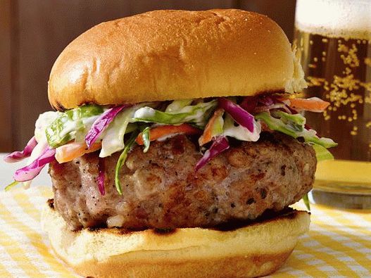 Photo Perfect pork burgers