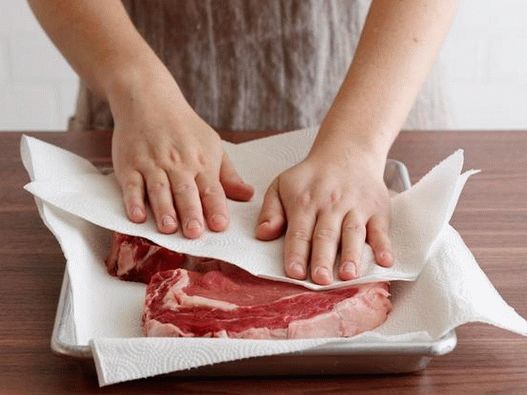 Dry the meat