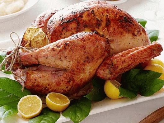 Photo Turkey baked with thyme