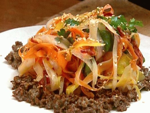 Photo of Jamie Oliver Indian Carrot Salad with Lamb