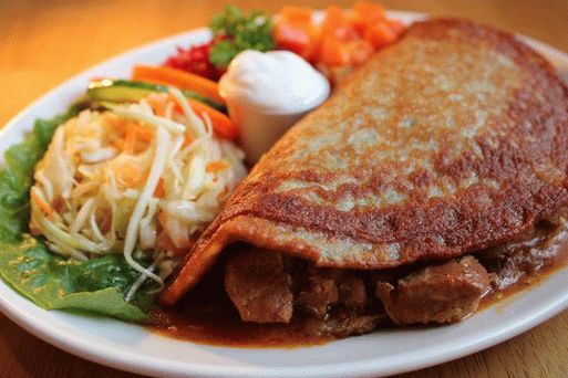 Photo Irish stuffed potato pancakes