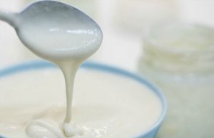 Yogurt in a yogurt maker