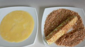 Zucchini under cheese