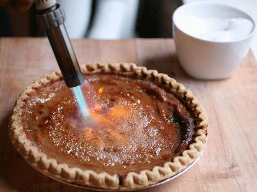 Light the burner and start melting the sugar.