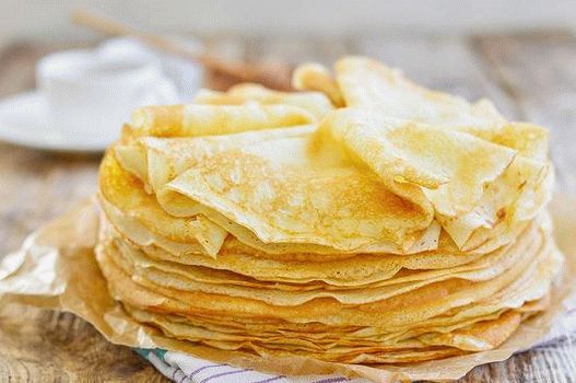 Photo How to make pancakes with milk