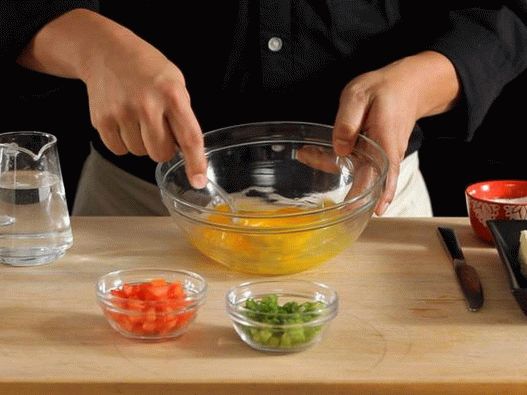 Beat the egg mixture