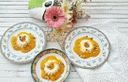 Panacota - a dessert of milk and gelatin with berry sauce