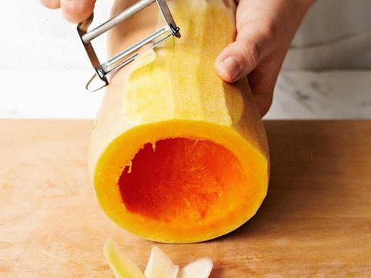 Peel and chop butternut squash