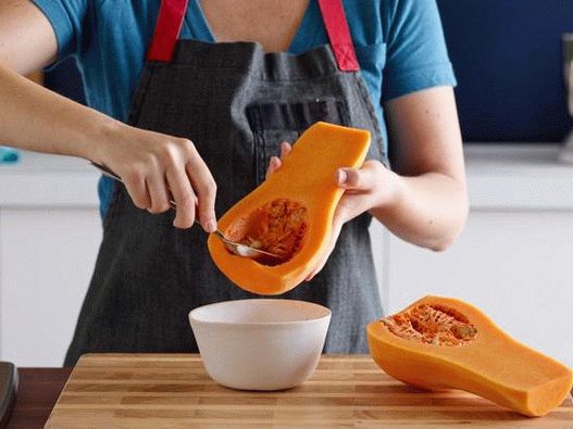 Take the seeds and fiber out of the pumpkin