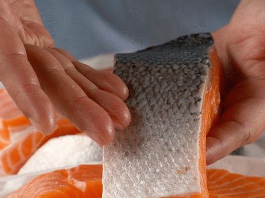 Salmon with skin