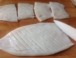 Grilled squid