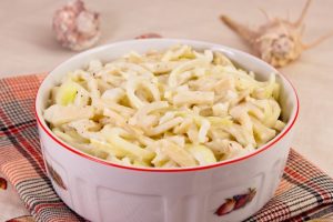 Squid with mayonnaise
