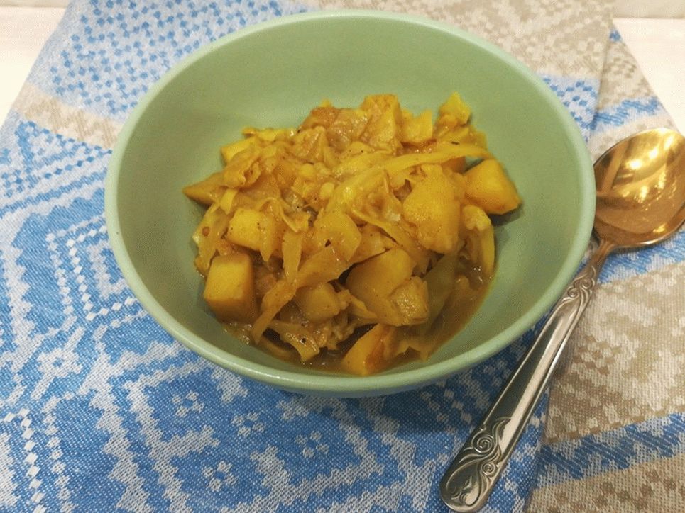 Cabbage and Potato Curry