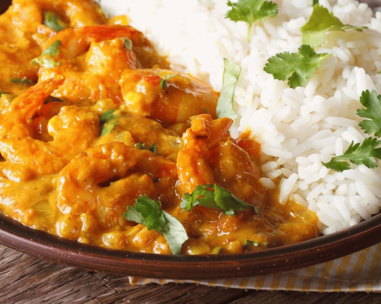 Shrimp Curry with Rice