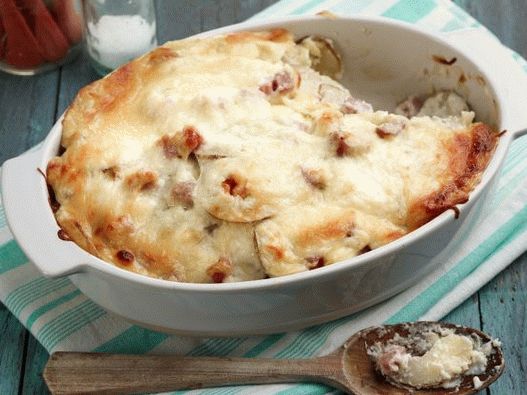 Photo Potato casserole with ham