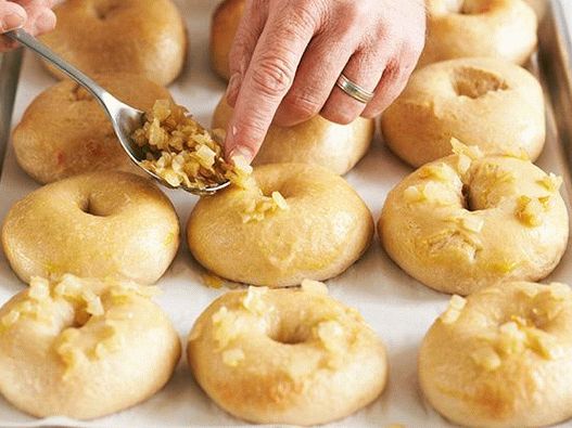 Potato Bagels with Sweet Onions