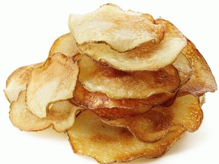 Photo Potato chips with garlic