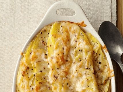 Photo Potato gratin with cheese and cream