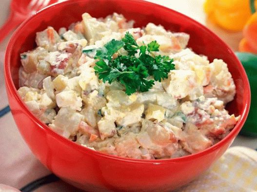 Photo Potato salad in a new way