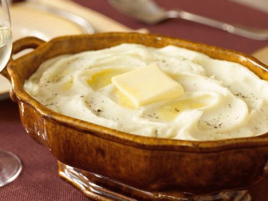 Photo Mashed potato for a festive table