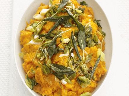 Photo mashed potato from instant yam