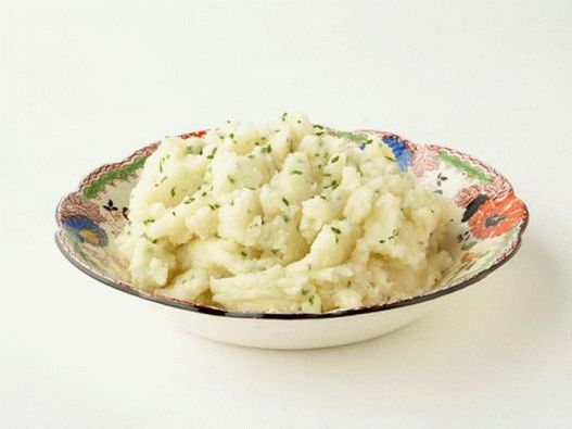Photo Mashed potatoes with garlic and celery root
