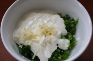 Kefir sauce with herbs
