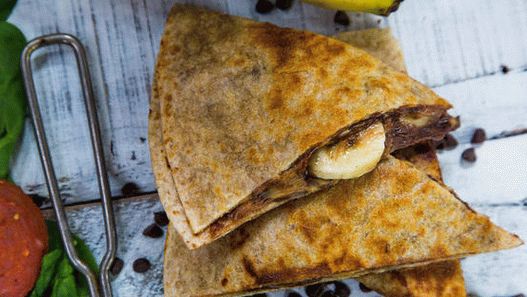 Photo of Quesadilla with banana and chocolate