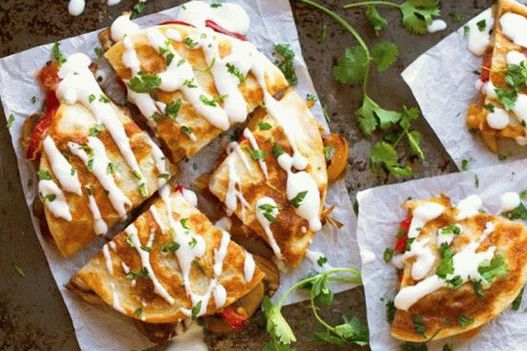 Photo of Quesadilla with mushrooms