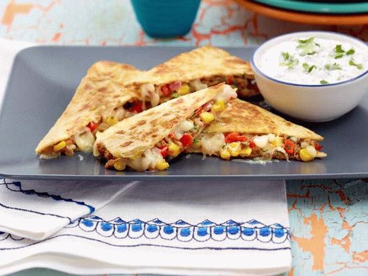 Photo of Quesadilla with corn and beans