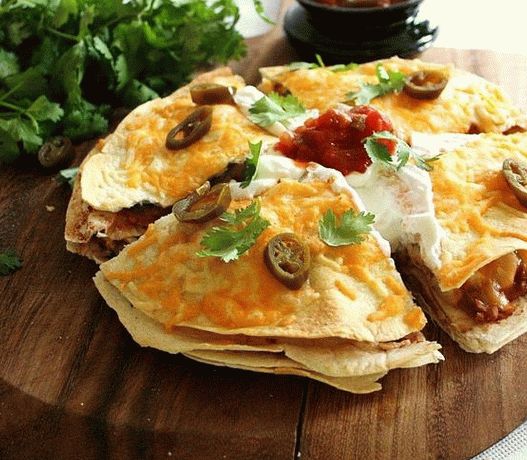 Photo of Quesadilla with chicken and sweet pepper
