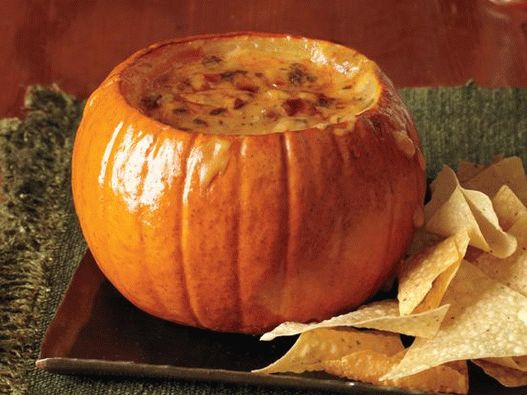 Photo of Keso Fundido in pumpkin (Mexican cheese sauce)