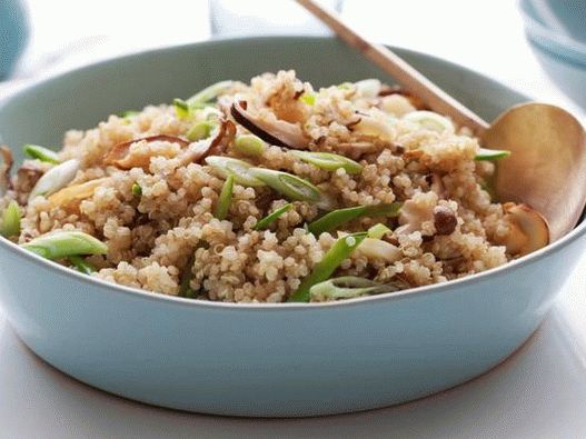 Photo of Quinoa with Shiitake Mushrooms and Young Peas