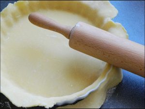Quiche with green onions
