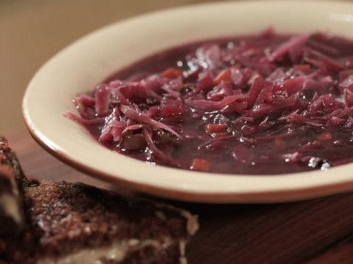 Photo of Sweet and Sour Red Cabbage Soup