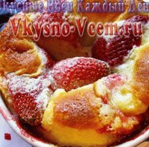 Clafuti with cherry