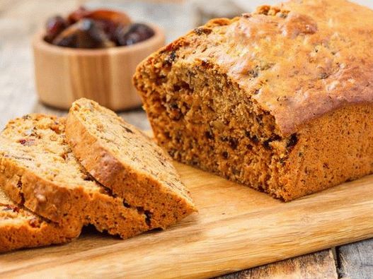 Photo Classic wet bread with dates and nuts