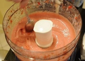 Strawberry sorbet