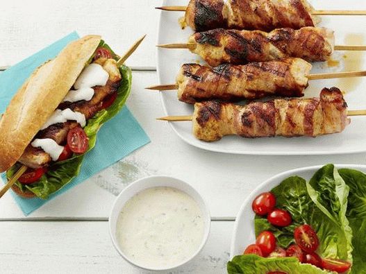 Photo Club sandwich with turkey kebab