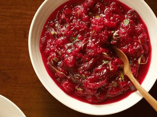 Cranberry Relish with Serrano Pepper