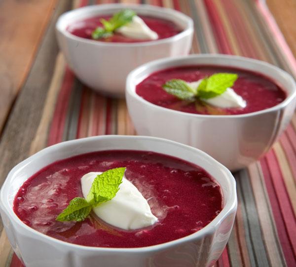 Cranberry Noodle Soup