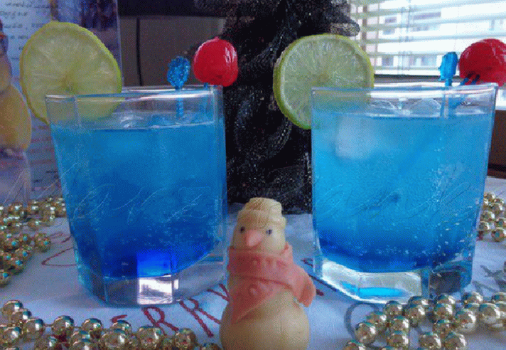 Blue Christmas Cocktail