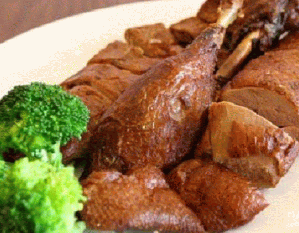 Smoked duck